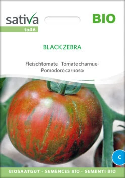 Fleischtomate Black Zebra | BIO Fleischtomatensamen Von Sativa Rheinau