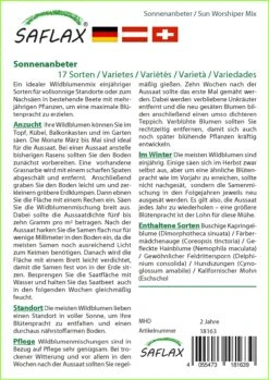 Blumenwiese Sonnenanbeter | Wildblumenwiese Von Saflax