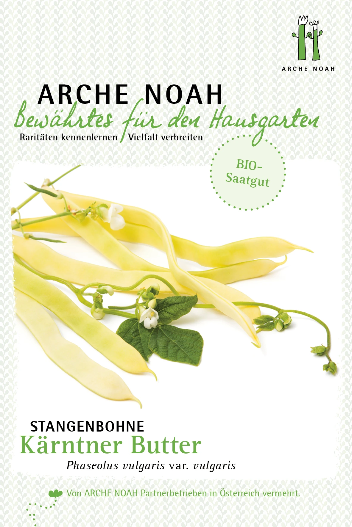 Stangenbohne Kärntner Butter | BIO Stangenbohnensamen Von Arche Noah 1 Stangenbohne Kärntner Butter | BIO Stangenbohnensamen Von Arche Noah