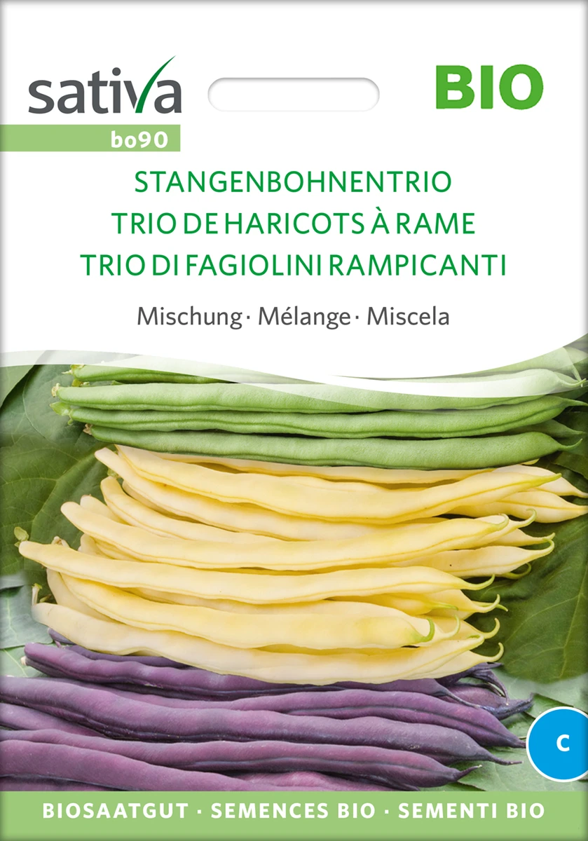 Stangenbohne Trio Mischung | BIO Stangenbohnensamen Von Sativa Rheinau 1 Stangenbohne Trio Mischung | BIO Stangenbohnensamen Von Sativa Rheinau
