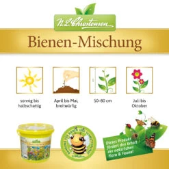 Bienen - Mischung Im 1 L Eimer | Bienenwiese Von N.L. Chrestensen -Elho || Compo Verkäufe 538303 Bienen Mischung im 1 l Eimer 2