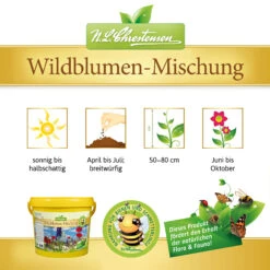 Wildblumen - Mischung Im 1 L Eimer | Wildblumenwiese Von N.L. Chrestensen -Elho || Compo Verkäufe 538304 Wildblumen Mischung im1 l Eimer 6009 ct 3