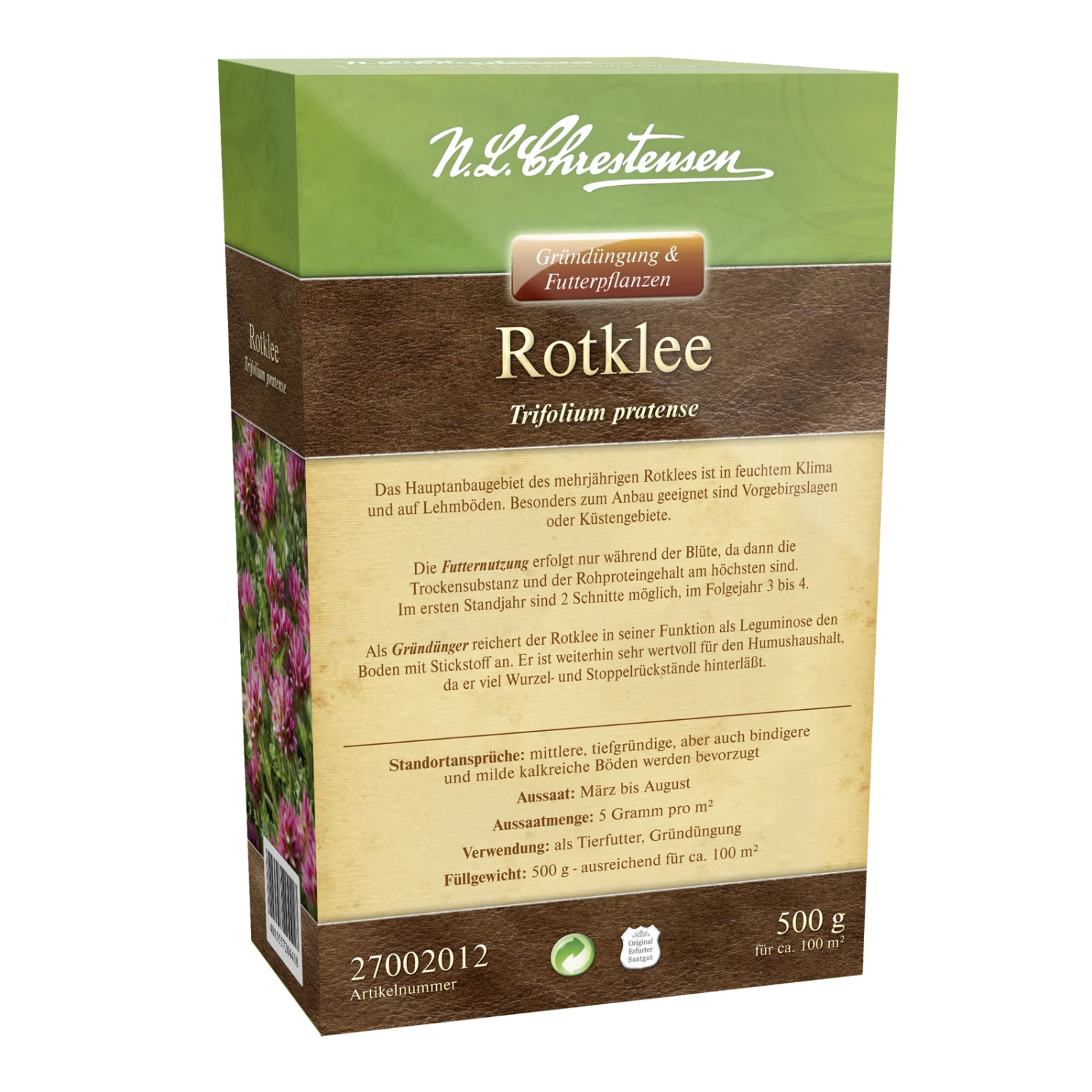 Rotklee (500 G) | Gründünger Von N.L. Chrestensen 1 Rotklee (500 G) | Gründünger Von N.L. Chrestensen