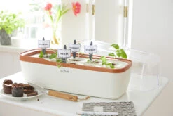 BoQube Gewächshaus & Pflanzkasten L Creme-kupfer | Zimmergewächshäuser Von Romberg 7 BoQube Gewächshaus & Pflanzkasten L Creme-kupfer | Zimmergewächshäuser Von Romberg -Elho || Compo Verkäufe 539701 BoQube Gewaechshaus und Pflanzkasten L creme kupfer 2