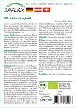 Elho || Compo Verkäufe -Elho || Compo Verkäufe 540099 Bio Kuerbis Spaghetti 18528 sa 1