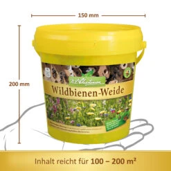 Wildbienen - Weide Im 1 L Eimer | Bienenwiese Von N.L. Chrestensen -Elho || Compo Verkäufe 540519 Wildbienen Weide im 1 l Eimer 6