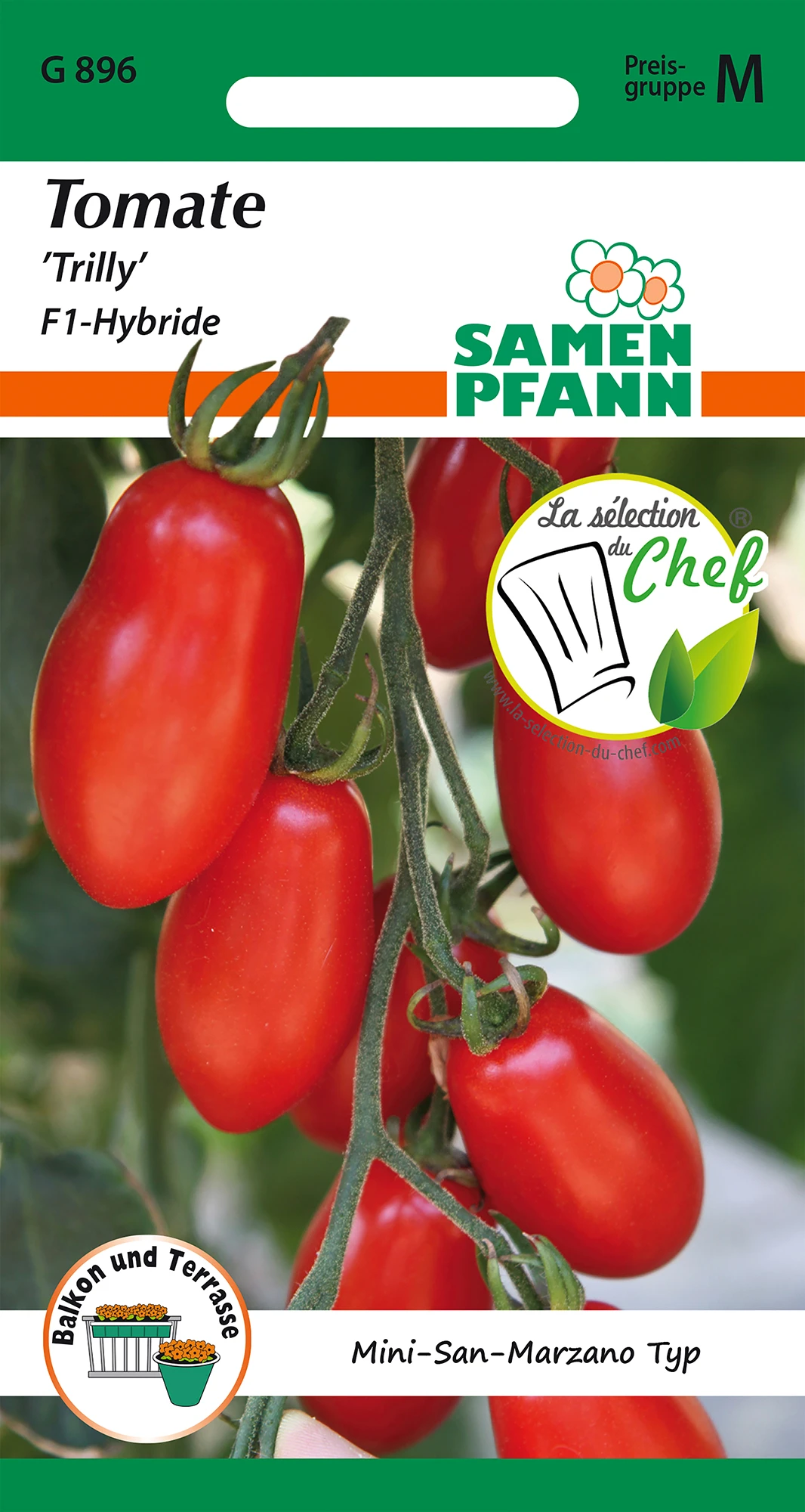 Tomate Trilly F1-Hybride | San Marzano Tomatensamen Von Samen Pfann 2 Tomate Trilly F1-Hybride | San Marzano Tomatensamen Von Samen Pfann – Bild 2