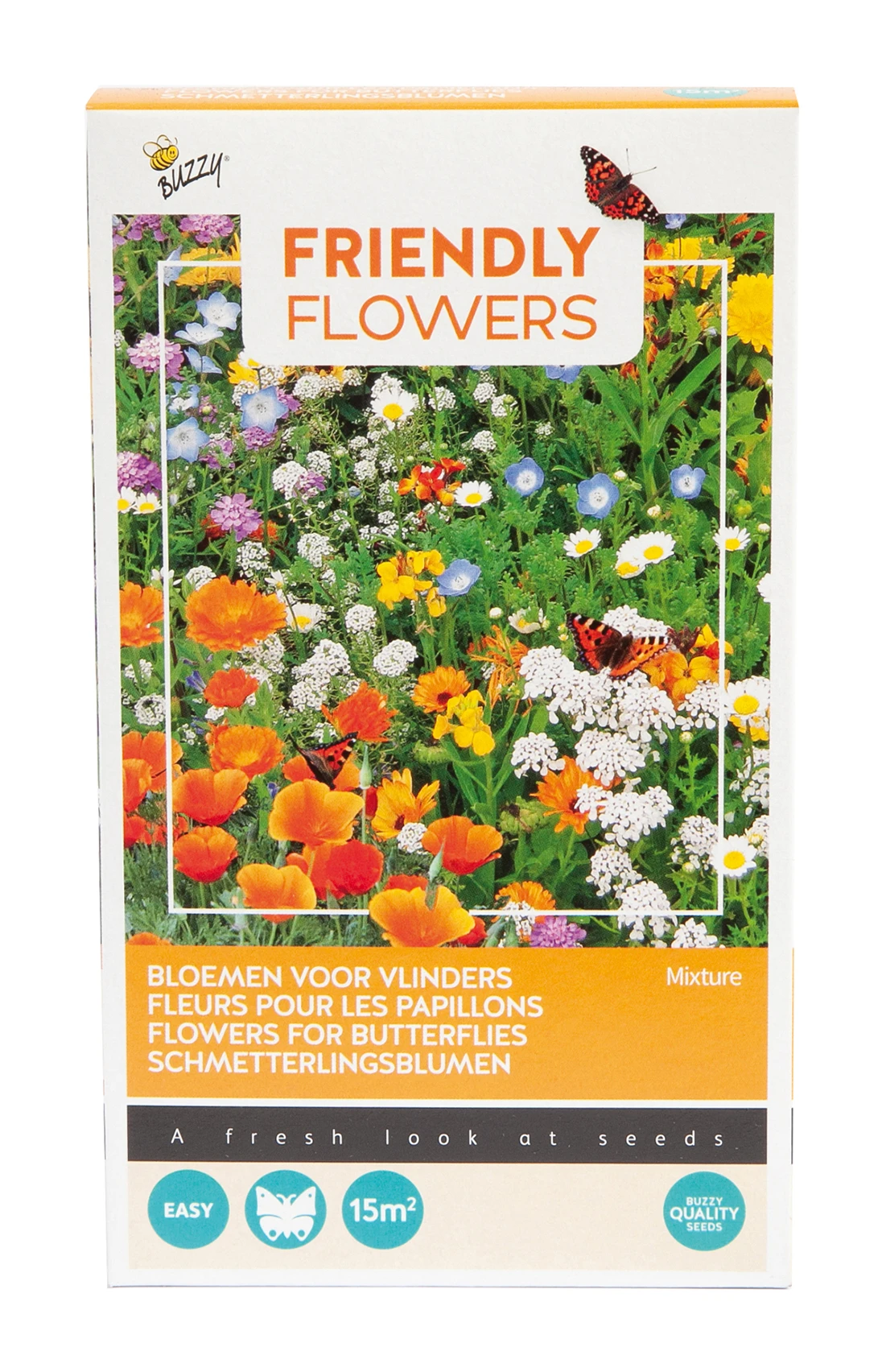 Schmetterling Mischung (15 M²) | Blumenwiese Von Buzzy Seeds 1 Schmetterling Mischung (15 M²) | Blumenwiese Von Buzzy Seeds