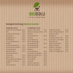 Saatgutmischung Sommerzauber (30 G) | Bienenwiese Von Biobalu 8 Saatgutmischung Sommerzauber (30 G) | Bienenwiese Von Biobalu -Elho || Compo Verkäufe 547420 Saatgutmischung Sommerzauber 30 g