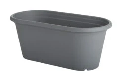 60 Cm Ovaler Blumentrog Anthrazit | Töpfe Von Clever Pots -Elho || Compo Verkäufe 553511 60 cm ovaler Blumentopf Anthrazit 1 Stueck 515794 kp 0