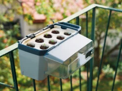 HARRY HERBS Kräutertopf Hellgrau | Kräutertöpfe Von Gusta Garden -Elho || Compo Verkäufe 560334 HARRY HERBS hellgrau 100B10 gg 1