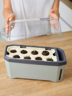 HARRY HERBS Kräutertopf Hellgrau | Kräutertöpfe Von Gusta Garden -Elho || Compo Verkäufe 560334 HARRY HERBS hellgrau 100B10 gg 5