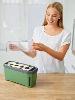 HARRY HERBS Kräutertopf Dunkelgrün | Kräutertöpfe Von Gusta Garden -Elho || Compo Verkäufe 560338 HARRY HERBS dunkelgruen 103B10 gg 1