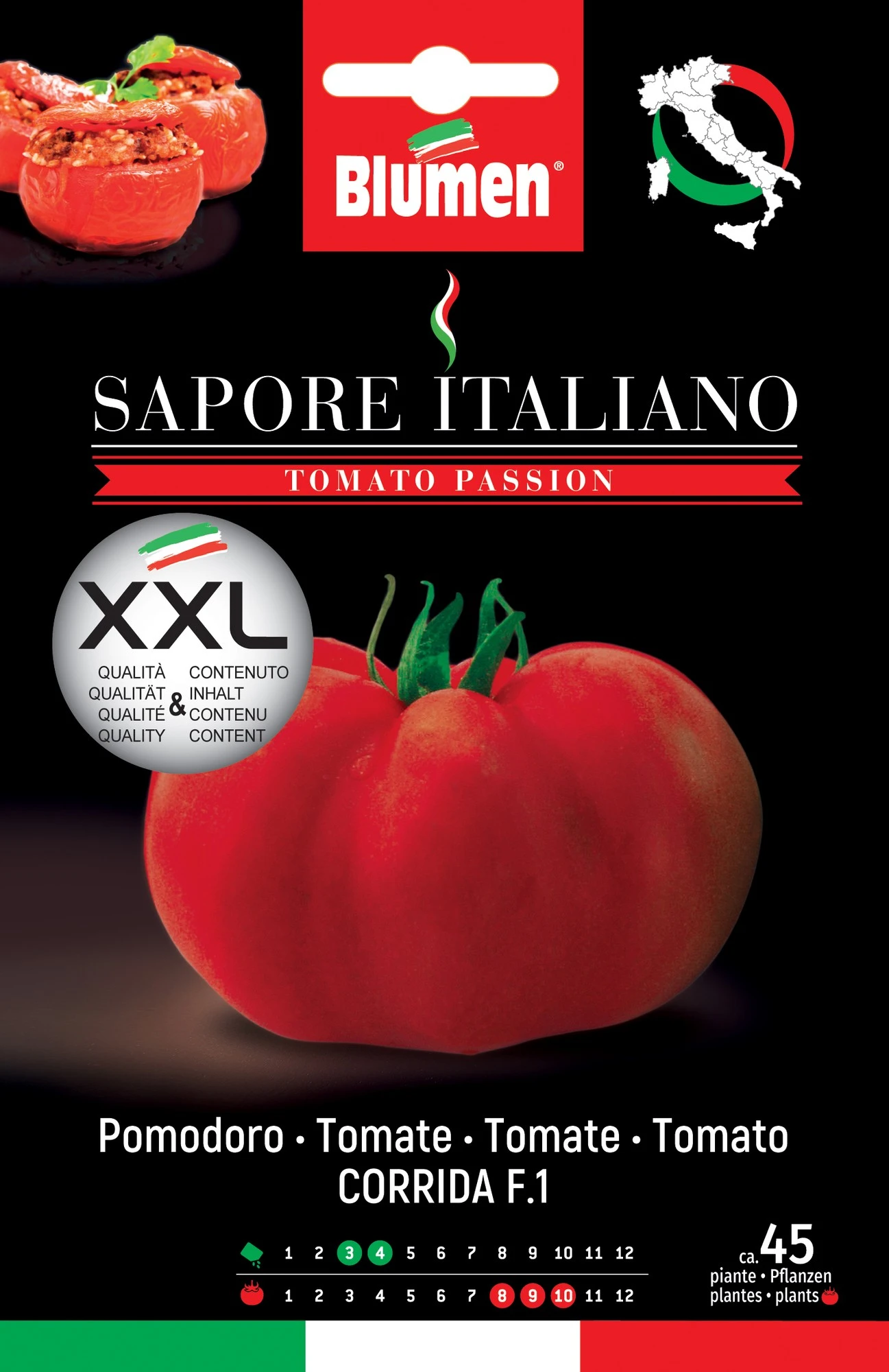 Tomate Sapore Italiano Corrida F1 | Tomatensamen Von BLUMEN Group 1 Tomate Sapore Italiano Corrida F1 | Tomatensamen Von BLUMEN Group